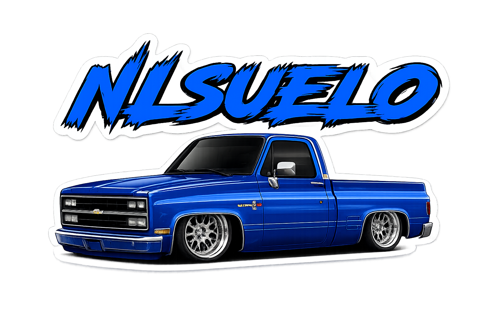 NLSUELO C-10 Blue Sticker